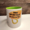 Tasse mit Spruch – SCHEIß AUF DEN PRINZEN. Ich nehm das Pferd! – Bild 2