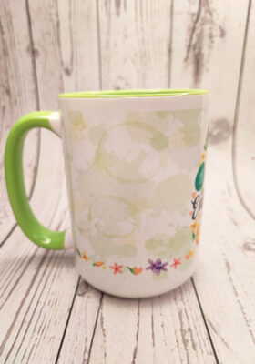 deinen Kaffee oder Tee aus dieser süßen Tasse – Watercolorzeichnung – von Super-Mug.