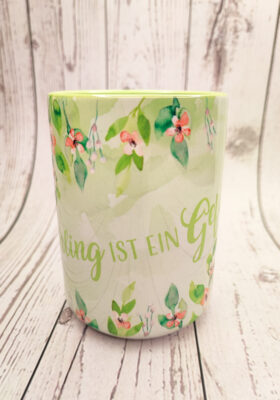 deinen Kaffee oder Tee aus dieser süßen Tasse – Watercolorzeichnung – von Super-Mug.