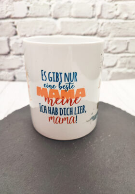 wie sehr du sie liebst! Die süßen gezeichneten Eulen und Bären machen diese Tasse zu einem besonderen Geschenk zum Muttertag.