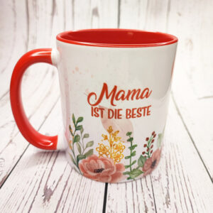 Tasse "Mama ist die Beste" - rot