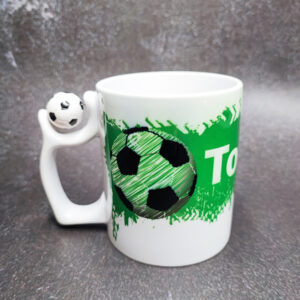 Tasse mit Fußball "TOOOOOR" grün