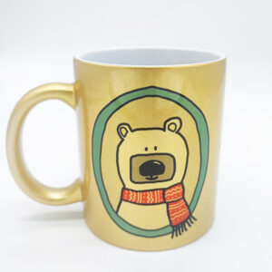 Tasse "Eisbär-Liebe" in gold